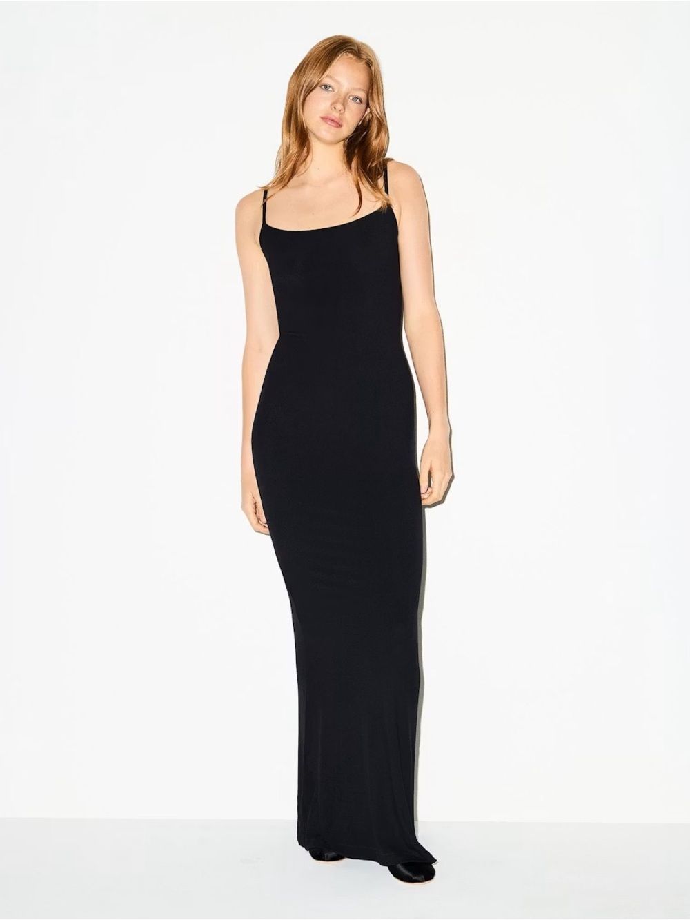 🖤✨ NWT SKIMS Soft Lounge Long Slip Dress Onyx Sizes Medium🖤
